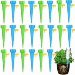 Kartokner 40pcs Goutte à Goutte Bouteille Irrigation Goutte à Goutte Bouteille Arroseur Automatique Plantes Arrosage Goutte A Goutte Avec Vannes Pour Jardin Maison Intérieur Extérieur Pot De Fleur