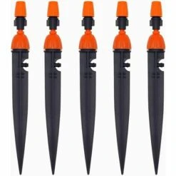 TRIOMPHE Lot De 10 Systèmes D'arrosage Goutte à Goutte Et Jet D'eau Double Fonction - Kit D'irrigation Goutte à Goutte - Connecteur Pour Tuyau De 4 Mm/7 Mm,T-Audace