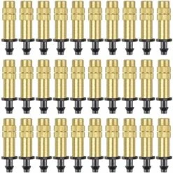CHANCEY 30 Pièces Buse D'Atomisation En Cuivre Réglable Pulvérisateur D'Irrigation Goutte à Goutte 4 / 7mm Atomisation Micro Arroseur Équipement D'Irrigation Refroidissement Jardin Serre Légumes，SEMAket