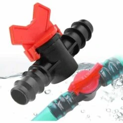 CHANCEY Valve Commutateur Arrosage PE Vanne En Plastique Accessoires D'aquarium Avec Vannes Vanne Droite Régulateur De Soupape Utilisé Pour L'irrigation Des Pelouses De Jardin Et L'aquarium，SEMAket 5 Pcs -Promos Arrosage automatique Magasin 58481944 3