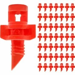 CHANCEY 50 Pièces Irrigation Drippers,SEMAket 360°Goutteur Irrigation Kit Micro Irrigation Goutte à Goutte Irrigation, Pour Irriguer Les Pelouses, Les Espaces Verts, Les Jardins Et Les Vergers