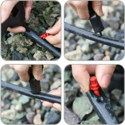 CHANCEY 50 Pièces Irrigation Drippers,SEMAket 360°Goutteur Irrigation Kit Micro Irrigation Goutte à Goutte Irrigation, Pour Irriguer Les Pelouses, Les Espaces Verts, Les Jardins Et Les Vergers -Promos Arrosage automatique Magasin 58481972 5