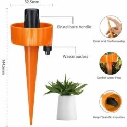 AOUGO Kit D'irrigation Goutte à Goutte, Abreuvoir Automatique Pour Plantes, Arroseurs Automatiques Pour Plantes, Système D'irrigation Pour Jardin, Maison, Intérieur, Extérieur -Promos Arrosage automatique Magasin 58573663 5