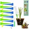 AOUGO Kit D'irrigation Goutte à Goutte, 12 Abreuvoirs Automatiques Pour Plantes Avec Vannes Pour Jardin, Maison, Intérieur, Extérieur