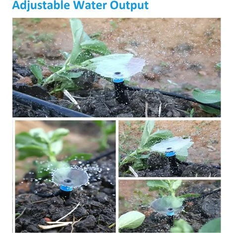AOUGO 100PCS Goutteurs Irrigation Goutte à Goutte Dripper, DIY Centrale D'Irrigation, Arrosage Goutte à Goutte,Irrigation Goutte à Goutte Kit Pour Les Plantes D'IntéRieur Et D'ExtéRieur- Bleu- 360° Réglable 5 AOUGO 100PCS Goutteurs Irrigation Goutte à Goutte Dripper, DIY Centrale D'Irrigation, Arrosage Goutte à Goutte,Irrigation Goutte à Goutte Kit Pour Les Plantes D'IntéRieur Et D'ExtéRieur- Bleu- 360° Réglable – Image 5