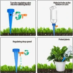 AOUGO 30Pcs Irrigation Goutte à Goutte Kit,Kit D'Irrigation Goutte,Micro Irrigation Goutte à Goutte Jardin Système,Arroseurs Automatiques Plantes Irrigation Système Pour Jardin Maison Intérieur Extérieur -Promos Arrosage automatique Magasin 58574982 5