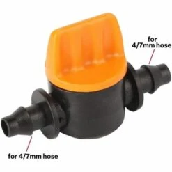 KARTOKNER Lot De 20 Mini Valves D'irrigation Goutte à Goutte De 6,35 Mm Pour Tuyau D'irrigation De 4/7 Mm (4/7 Tube Fin Droit à Travers La Vanne De Contr?le) -Promos Arrosage automatique Magasin 58748051 4