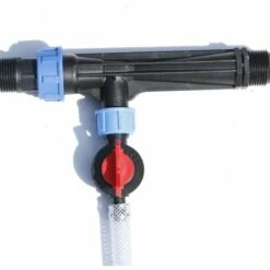 DEVENIRRICHE Tube D'injecteur D'engrais De 1/2", 3/4", 1", Tube D'injecteur D'engrais D'irrigation De Jardin De Venturi D'outil D'agriculture Noire En Plastique(1/2'') -Promos Arrosage automatique Magasin 58753233 4