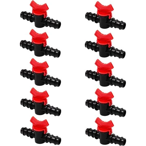 MODOU 10 Pièces Robinet De Jardin Pour Tuyau, Tuyau Vanne D'irrigation, Robinet D'arrêt Raccord En Plastique, Plastique Robinet De Jardin, Pour Le Contrôle De La Vanne D'eau De Jardin Extérieur 1 MODOU 10 Pièces Robinet De Jardin Pour Tuyau, Tuyau Vanne D'irrigation, Robinet D'arrêt Raccord En Plastique, Plastique Robinet De Jardin, Pour Le Contrôle De La Vanne D'eau De Jardin Extérieur