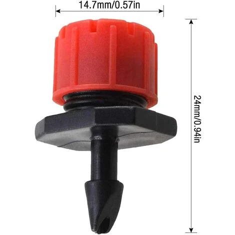 MODOU Irrigation Drippers, 100pcs Arroseurs Darrosage Réglables Kits De Système Dirrigation Goutte à Goutte Micro Flow Drip Head Buses De Brouillard Dirrigation Pour Jardins Potagers Ou Massifs De Fleurs 2 MODOU Irrigation Drippers, 100pcs Arroseurs Darrosage Réglables Kits De Système Dirrigation Goutte à Goutte Micro Flow Drip Head Buses De Brouillard Dirrigation Pour Jardins Potagers Ou Massifs De Fleurs – Image 2