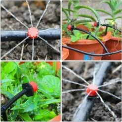 MODOU Irrigation Drippers, 100pcs Arroseurs Darrosage Réglables Kits De Système Dirrigation Goutte à Goutte Micro Flow Drip Head Buses De Brouillard Dirrigation Pour Jardins Potagers Ou Massifs De Fleurs 9 MODOU Irrigation Drippers, 100pcs Arroseurs Darrosage Réglables Kits De Système Dirrigation Goutte à Goutte Micro Flow Drip Head Buses De Brouillard Dirrigation Pour Jardins Potagers Ou Massifs De Fleurs -Promos Arrosage automatique Magasin 59133839 5