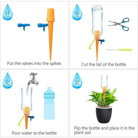 MODOU Irrigation Goutte à Goutte Kit, Science Arrosage Plantes Automatique DIY Système Matériel D'irrigation Goutte à Goutte à Valve Réglable Pour Jardin Maison Intérieur Extérieur/Fleurs Du Parc 3 MODOU Irrigation Goutte à Goutte Kit, Science Arrosage Plantes Automatique DIY Système Matériel D'irrigation Goutte à Goutte à Valve Réglable Pour Jardin Maison Intérieur Extérieur/Fleurs Du Parc – Image 3