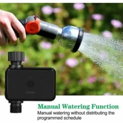MODOU Automatique Arrosage WiFi Bluetooth, Programmateur Arrosage Avec Passerelle, Irrigation Arrosage, Minuteur Arrosage Goutte à Goutte, Imperméable, Irrigation Pour Jardin 9 MODOU Automatique Arrosage WiFi Bluetooth, Programmateur Arrosage Avec Passerelle, Irrigation Arrosage, Minuteur Arrosage Goutte à Goutte, Imperméable, Irrigation Pour Jardin -Promos Arrosage automatique Magasin 59134177 5
