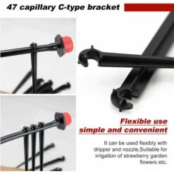 JOORRT 300pcs Goutteurs Irrigation Réglable + Tee Joint De Tuyau +Piquet De Support Pour Kit Système D'irrigation De Bricolage Goutte Automatique -Promos Arrosage automatique Magasin 59171154 5