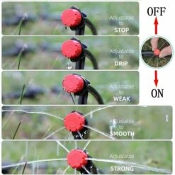 LYCXAMES 200Pièces Goutteur Irrigation, Goutteurs Réglables D'irrigation Arrosage Goutte à Goutte Pour Plante Jardin Serre Potager Gazon 7 LYCXAMES 200Pièces Goutteur Irrigation, Goutteurs Réglables D'irrigation Arrosage Goutte à Goutte Pour Plante Jardin Serre Potager Gazon -Promos Arrosage automatique Magasin 59303750 3