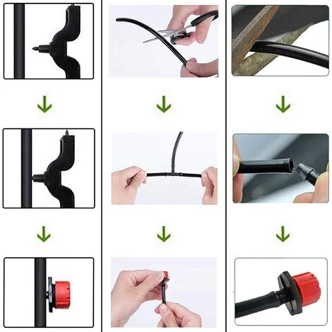 LYCXAMES 200Pièces Buse De Goutteur D'Irrigation Réglable, Arroseurs D'Irrigation Goutte à Goutte à Débit Réglable à 360 Degrés, Convient Aux Tubes De 4 Mm ID, Émetteur De Goutte à Goutte (Rouge) 4 LYCXAMES 200Pièces Buse De Goutteur D'Irrigation Réglable, Arroseurs D'Irrigation Goutte à Goutte à Débit Réglable à 360 Degrés, Convient Aux Tubes De 4 Mm ID, Émetteur De Goutte à Goutte (Rouge) – Image 4