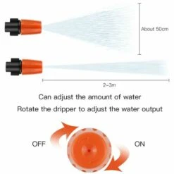 TANCYCO 50 Pcs Micro Spray Goutteurs D'irrigation à Débit Réglable, Têtes De Brumisateur D'irrigation Goutte à Goutte Réglables Pour Jardin 8 TANCYCO 50 Pcs Micro Spray Goutteurs D'irrigation à Débit Réglable, Têtes De Brumisateur D'irrigation Goutte à Goutte Réglables Pour Jardin -Promos Arrosage automatique Magasin 59307328 4