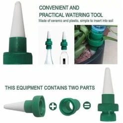 FR-LIFE Goutte à Goutte Kit,BR-Vie 4 Pcs Automatique Céramique Plante D'irrigation D'eau Distributeur, Appareil D’Arrosage Par Egouttement Automatique Pour Plante D’Intérieur Pendant Vacances Ou Voyage -Promos Arrosage automatique Magasin 59507410 3