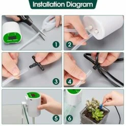 FR-LIFE Kit D'irrigation Goutte à Goutte Automatique,BR-Vie Système D'irrigation Automatique Pour Plantes D'intérieur, Chargement USB DIY Kit D'irrigation, Système D'Arrosage Automatique Système Goutte 7 FR-LIFE Kit D'irrigation Goutte à Goutte Automatique,BR-Vie Système D'irrigation Automatique Pour Plantes D'intérieur, Chargement USB DIY Kit D'irrigation, Système D'Arrosage Automatique Système Goutte -Promos Arrosage automatique Magasin 59637850 3