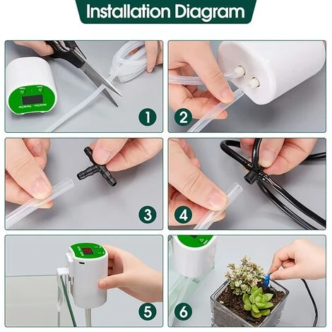 FR-LIFE Kit D'irrigation Goutte à Goutte Automatique,BR-Vie Système D'irrigation Automatique Pour Plantes D'intérieur, Chargement USB DIY Kit D'irrigation, Système D'Arrosage Automatique Système Goutte 3 FR-LIFE Kit D'irrigation Goutte à Goutte Automatique,BR-Vie Système D'irrigation Automatique Pour Plantes D'intérieur, Chargement USB DIY Kit D'irrigation, Système D'Arrosage Automatique Système Goutte – Image 3