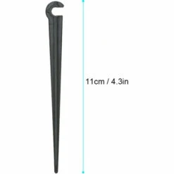 LIFCAUSAL 100pcs Piquets De Soutien Piquets De Soutien D'irrigation Goutte à Goutte à Tige Fixe, Clous De Soutien Pour Parterres De Fleurs Jardin D'herbes, Noir -Promos Arrosage automatique Magasin 59662199 5