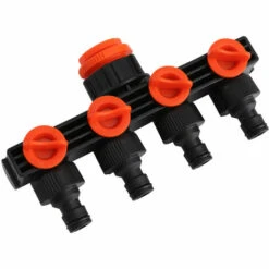 LIFCAUSAL Répartiteurs De Tuyau D'arrosage à 4 Voies, Inverseur De Robinet, Connecteur De Tuyau, Répartiteur De Tuyau D'arrosage, Distributeur D'eau à 4 Voies Pour Robinet Extérieur, Systèmes D'irrigation Goutte à Goutte