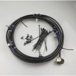 DECKON Kits D'irrigation Système De Brumisation, Système De Brumisateur Extérieur, Brumisateur De Terrasse, Idéal Pour Parasol, Gazebo, Piscine, Serre, Jardin 6M -Promos Arrosage automatique Magasin 59663096 4