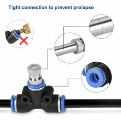 DECKON Kits D'irrigation Système De Brumisation, Système De Brumisateur Extérieur, Brumisateur De Terrasse, Idéal Pour Parasol, Gazebo, Piscine, Serre, Jardin 6M -Promos Arrosage automatique Magasin 59663096 5