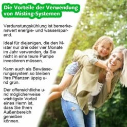 DECKON Système De Brumisation 8M, Brumisateur Terrasse Système De Refroidissement De Brumisation Kit De Tuyau Brumisateur Extérieur Pour Jardin Parasol Trampoline Serre Piscine -Promos Arrosage automatique Magasin 59663106 3