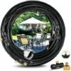 AIDUCHO Système De Brumisation 18M, Brumisateur Terrasse Système De Refroidissement De Brumisation Kit De Tuyau Brumisateur Extérieur Pour Jardin Parasol Trampoline Serre Piscine