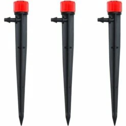 ILOVEMILAN 20 Pièces Goutteurs D'Irrigation, Goutteurs Réglable, Irrigation Goutte à Goutte Réglable 360°, Émetteurs Gouttes, Goutteurs D'Irrigation à Débit Réglable, 8 Trous,