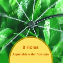 ILOVEMILAN 20 Pièces Goutteurs D'Irrigation, Goutteurs Réglable, Irrigation Goutte à Goutte Réglable 360°, Émetteurs Gouttes, Goutteurs D'Irrigation à Débit Réglable, 8 Trous, -Promos Arrosage automatique Magasin 59685143 3