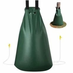 PERLE RARE Sac D'irrigation D'arbre, Système D'irrigation à Débit Réglable De Grande Capacité De 75 L Sac à Eau En PVC Durable Avec Fermeture éclair