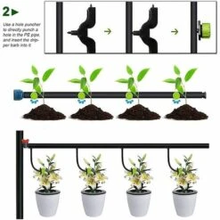 PERLE RARE 100 Pièces Goutte à Goutte Réglable Système D'arrosage Automatique Micro Arroseur Bricolage Plante Serre Jardin, Vert 8 PERLE RARE 100 Pièces Goutte à Goutte Réglable Système D'arrosage Automatique Micro Arroseur Bricolage Plante Serre Jardin, Vert -Promos Arrosage automatique Magasin 59968095 4