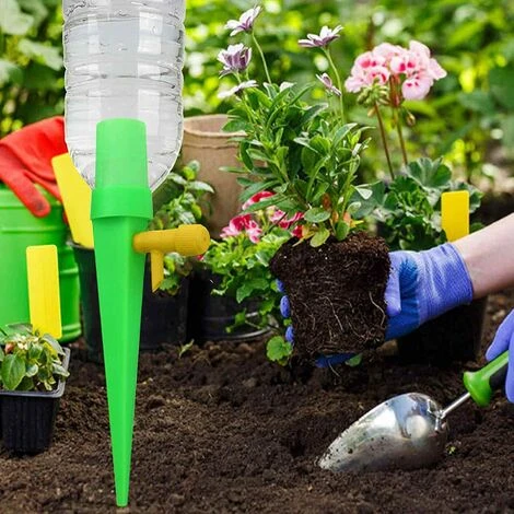 NAXUNNN Goutte à Goutte Bouteille, 12 Pièces Arrosage Automatique Interieur 2 NAXUNNN Goutte à Goutte Bouteille, 12 Pièces Arrosage Automatique Interieur – Image 2