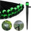 GUAZHUNIFR 100 Pièces Goutteur D'irrigation, 360 Degrés Adjustable Micro Sprinkler Pour Tube D'irrigation, Pour L'irrigation De Pelouse De Serre De Jardin(Vert),GU.B/bon