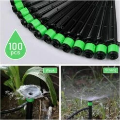 GUAZHUNIFR 100 Pièces Goutteur D'irrigation, 360 Degrés Adjustable Micro Sprinkler Pour Tube D'irrigation, Pour L'irrigation De Pelouse De Serre De Jardin(Vert),GU.B/bon 9 GUAZHUNIFR 100 Pièces Goutteur D'irrigation, 360 Degrés Adjustable Micro Sprinkler Pour Tube D'irrigation, Pour L'irrigation De Pelouse De Serre De Jardin(Vert),GU.B/bon -Promos Arrosage automatique Magasin 60278836 5