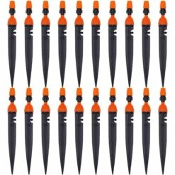 AOUGO Réglable D'irrigation Goutte à Goutte Buse D'irrigation Des Plantes De Jardin 360 Degrés Goutteur Atomiseur équipement De Refroidissement/d'irrigation(40 PACK)