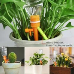 RHAFAYRE Irrigation Goutte é Goutte Automatique Kit De 12pcs Goutteurs D'Arrosage Automatique Réglable Pour Jardin Maison Intérieur Extérieur Pendant Vos Vacances -Promos Arrosage automatique Magasin 60501644 4