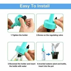 PREMIER Kit D'irrigation Goutte à Goutte, 12pcs Dispositifs D'arrosage Scientifiques Réglables Des Plantes, Système D'arrosage Automatique Des Plantes De Bricolage Pour Le Jardin Domestique -Promos Arrosage automatique Magasin 60532297 3