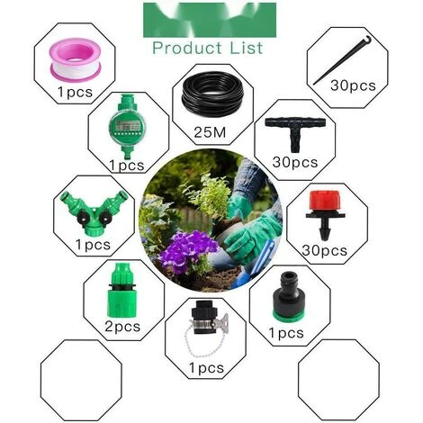 PREMIER Perle De Ceinture D'irrigation Goutte à Goutte De Jardin 98psc à Emporter Système D'irrigation Goutte à Goutte Automatique 2 PREMIER Perle De Ceinture D'irrigation Goutte à Goutte De Jardin 98psc à Emporter Système D'irrigation Goutte à Goutte Automatique – Image 2