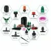 PREMIER Système D'irrigation De Jardin Fong, Kit D'irrigation Goutte à Goutte 158pcs, Irrigation Automatique Au Goutte-à-goutte