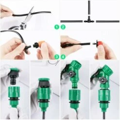 PREMIER Système D'irrigation De Jardin Fong, Kit D'irrigation Goutte à Goutte 158pcs, Irrigation Automatique Au Goutte-à-goutte -Promos Arrosage automatique Magasin 60544596 2