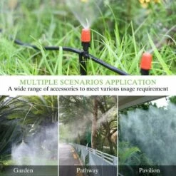 ZOLGINAH Kit D'irrigation Goutte À Goutte, 30m RÉGlable Goutte À Goutte Kits D'irrigation SystÈMe De Brumisation D'arrosage DIY Kit Arrosage Automatique Pour Jardin Serre -Promos Arrosage automatique Magasin 60651867 3