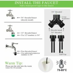 ZOLGINAH Kit D'irrigation Goutte À Goutte, 30m RÉGlable Goutte À Goutte Kits D'irrigation SystÈMe De Brumisation D'arrosage DIY Kit Arrosage Automatique Pour Jardin Serre -Promos Arrosage automatique Magasin 60651867 5