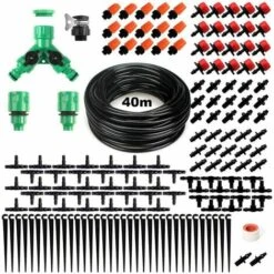 TOPHOMER 40M Système D'irrigation Jardin Par Egouttement 149 Pièces Micro Irrigation Goutte à Goutte Kit, Timer Jardin Auto-arrosant Irrigation De Jardin Pour Plantes De Patio Automatique