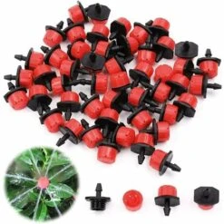 IRISFR Goutteurs Réglables D'Irrigation, 100pcs Goutteur Irrigation Réglable,Automatique D'Arrosage Pour Plante Serre DIY Jardin,rouge,Lilaris 7 IRISFR Goutteurs Réglables D'Irrigation, 100pcs Goutteur Irrigation Réglable,Automatique D'Arrosage Pour Plante Serre DIY Jardin,rouge,Lilaris -Promos Arrosage automatique Magasin 61134832 3