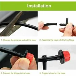 IRISFR Goutteurs Réglables D'Irrigation, 100pcs Goutteur Irrigation Réglable,Automatique D'Arrosage Pour Plante Serre DIY Jardin,rouge,Lilaris 8 IRISFR Goutteurs Réglables D'Irrigation, 100pcs Goutteur Irrigation Réglable,Automatique D'Arrosage Pour Plante Serre DIY Jardin,rouge,Lilaris -Promos Arrosage automatique Magasin 61134832 4