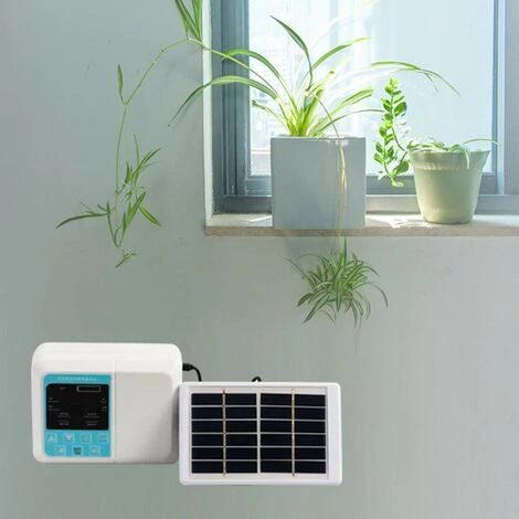 DECKON Système D'irrigation à Goutte à énergie Solaire Set Simple Pompe Double Dispositif D'arrosage Automatique Minuteur Kit D'auto-arrosage De Jardin Pour 5 DECKON Système D'irrigation à Goutte à énergie Solaire Set Simple Pompe Double Dispositif D'arrosage Automatique Minuteur Kit D'auto-arrosage De Jardin Pour – Image 5