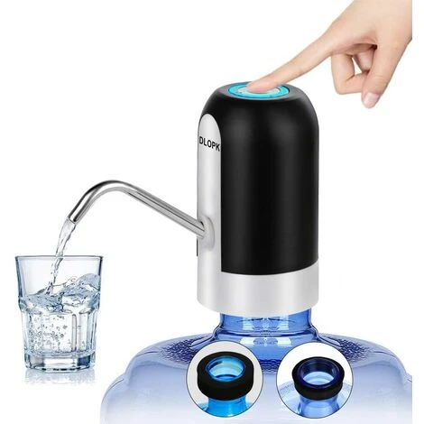 JOORRT Distributeur D'eau En Bouteille, USB Chargeant La Pompe à Eau Potable Distributeur D'eau électrique Portable Commutateur De Bouteille D'eau Pour Bouteille Universelle De 5 Gallons (Noir) 1 JOORRT Distributeur D'eau En Bouteille, USB Chargeant La Pompe à Eau Potable Distributeur D'eau électrique Portable Commutateur De Bouteille D'eau Pour Bouteille Universelle De 5 Gallons (Noir)